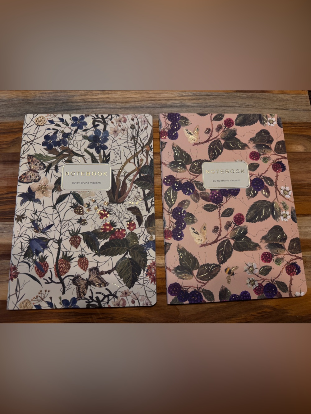 2 Pack Gorgeous Soft Touch Journals - BV by Bruno Visconti - Amazing Unique Gift